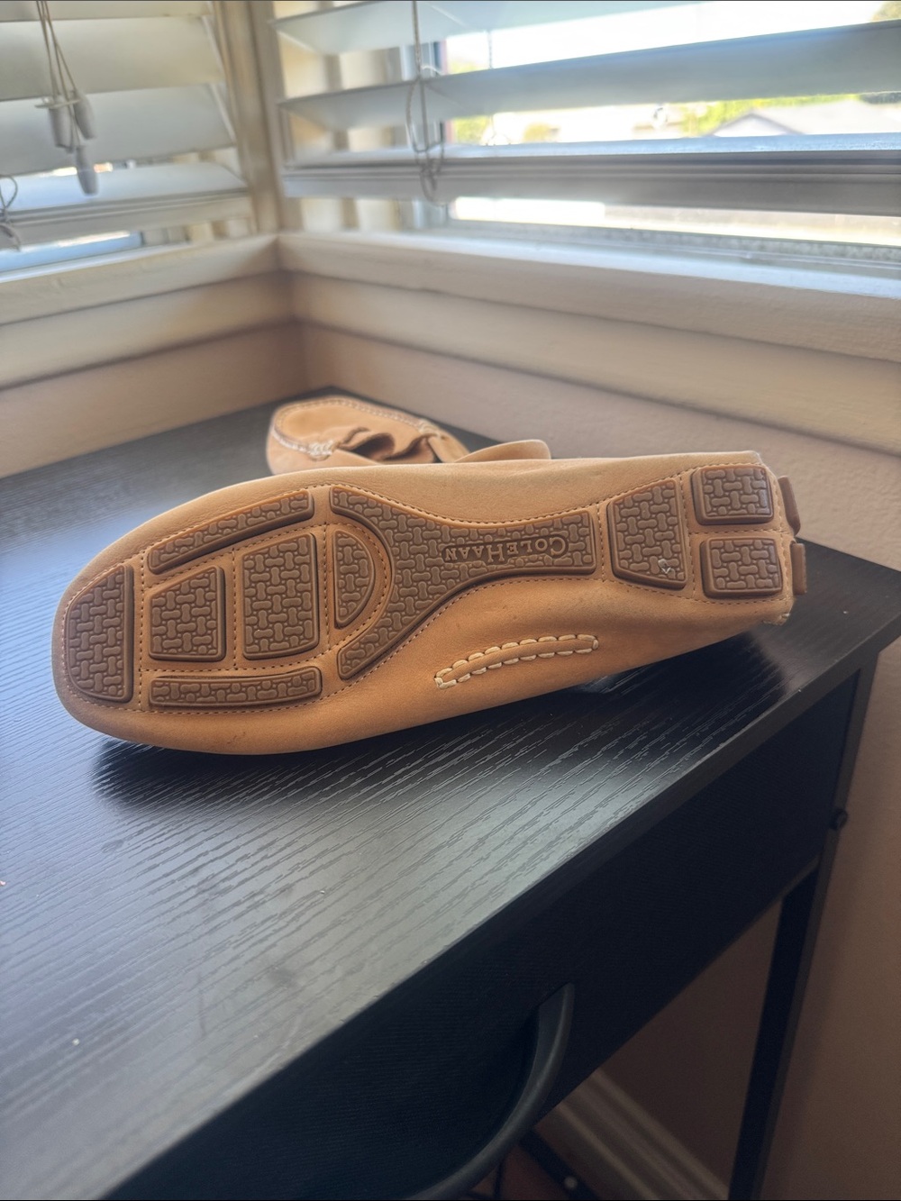 Caramel Leather Penny Loafers - Picture 6 of 6